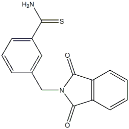 3-[(1,3-dioxo-1,3-dihydro-2H-isoindol-2-yl)methyl]benzenecarbothioamide Structure