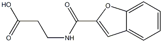 3-[(1-benzofuran-2-ylcarbonyl)amino]propanoic acid Struktur