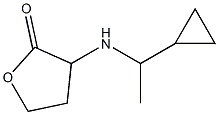 3-[(1-cyclopropylethyl)amino]oxolan-2-one 化学構造式