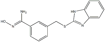 3-[(1H-1,3-benzodiazol-2-ylsulfanyl)methyl]-N'-hydroxybenzene-1-carboximidamide