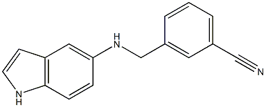3-[(1H-indol-5-ylamino)methyl]benzonitrile Struktur