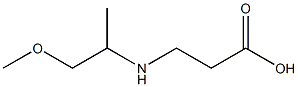 3-[(1-methoxypropan-2-yl)amino]propanoic acid 结构式