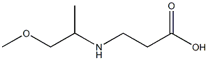 3-[(1-methoxypropan-2-yl)amino]propanoic acid Structure