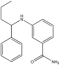 3-[(1-phenylbutyl)amino]benzamide,,结构式