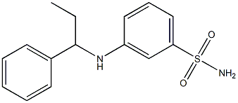3-[(1-phenylpropyl)amino]benzene-1-sulfonamide Structure