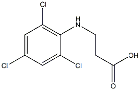 3-[(2,4,6-trichlorophenyl)amino]propanoic acid,,结构式