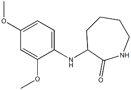 3-[(2,4-dimethoxyphenyl)amino]azepan-2-one Structure