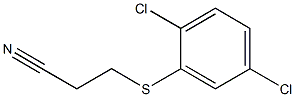 3-[(2,5-dichlorophenyl)sulfanyl]propanenitrile,,结构式