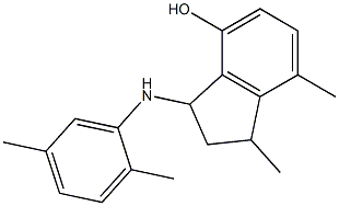 3-[(2,5-dimethylphenyl)amino]-1,7-dimethyl-2,3-dihydro-1H-inden-4-ol