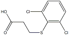 3-[(2,6-dichlorophenyl)thio]propanoic acid,,结构式