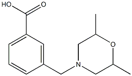 3-[(2,6-dimethylmorpholin-4-yl)methyl]benzoic acid Struktur