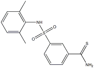 3-[(2,6-dimethylphenyl)sulfamoyl]benzene-1-carbothioamide 化学構造式