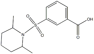 3-[(2,6-dimethylpiperidin-1-yl)sulfonyl]benzoic acid