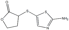 3-[(2-amino-1,3-thiazol-5-yl)sulfanyl]oxolan-2-one 化学構造式