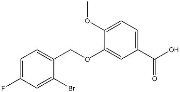 3-[(2-bromo-4-fluorophenyl)methoxy]-4-methoxybenzoic acid