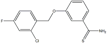 3-[(2-chloro-4-fluorophenyl)methoxy]benzene-1-carbothioamide