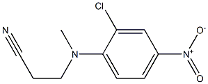 3-[(2-chloro-4-nitrophenyl)(methyl)amino]propanenitrile,,结构式