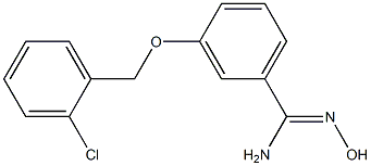 3-[(2-chlorobenzyl)oxy]-N'-hydroxybenzenecarboximidamide Structure