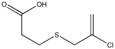 3-[(2-chloroprop-2-enyl)thio]propanoic acid Structure