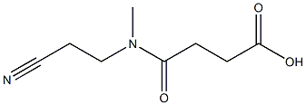 3-[(2-cyanoethyl)(methyl)carbamoyl]propanoic acid,,结构式