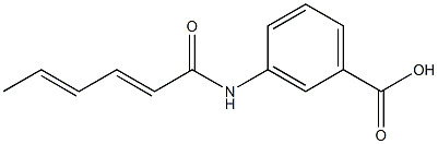3-[(2E,4E)-hexa-2,4-dienoylamino]benzoic acid|