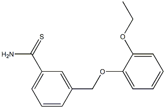 3-[(2-ethoxyphenoxy)methyl]benzenecarbothioamide Struktur