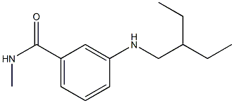 3-[(2-ethylbutyl)amino]-N-methylbenzamide Structure