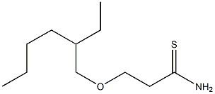 3-[(2-ethylhexyl)oxy]propanethioamide Structure