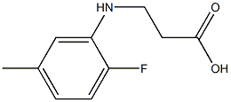 3-[(2-fluoro-5-methylphenyl)amino]propanoic acid