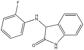 3-[(2-fluorophenyl)amino]-2,3-dihydro-1H-indol-2-one Struktur
