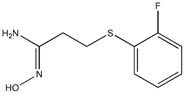 3-[(2-fluorophenyl)sulfanyl]-N'-hydroxypropanimidamide|