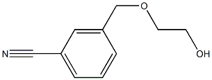 3-[(2-hydroxyethoxy)methyl]benzonitrile,,结构式