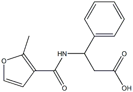 3-[(2-methyl-3-furoyl)amino]-3-phenylpropanoic acid 结构式