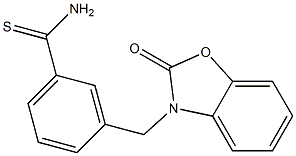 3-[(2-oxo-1,3-benzoxazol-3(2H)-yl)methyl]benzenecarbothioamide