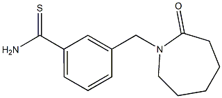 3-[(2-oxoazepan-1-yl)methyl]benzenecarbothioamide Struktur