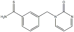 3-[(2-oxopyrimidin-1(2H)-yl)methyl]benzenecarbothioamide Struktur