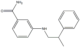 3-[(2-phenylpropyl)amino]benzamide Struktur