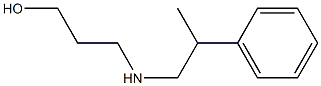 3-[(2-phenylpropyl)amino]propan-1-ol 结构式