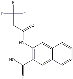 3-[(3,3,3-trifluoropropanoyl)amino]-2-naphthoic acid,,结构式