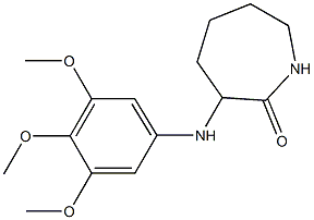 3-[(3,4,5-trimethoxyphenyl)amino]azepan-2-one 结构式