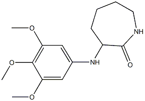 3-[(3,4,5-trimethoxyphenyl)amino]azepan-2-one,,结构式