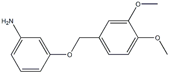 3-[(3,4-dimethoxyphenyl)methoxy]aniline,,结构式