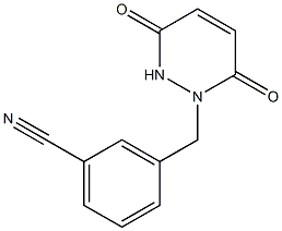 3-[(3,6-dioxo-3,6-dihydropyridazin-1(2H)-yl)methyl]benzonitrile Structure