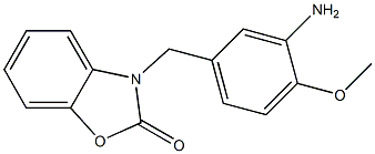 3-[(3-amino-4-methoxyphenyl)methyl]-2,3-dihydro-1,3-benzoxazol-2-one Structure