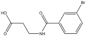 3-[(3-bromobenzoyl)amino]propanoic acid Struktur