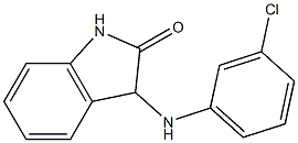 3-[(3-chlorophenyl)amino]-2,3-dihydro-1H-indol-2-one,,结构式