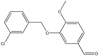 3-[(3-chlorophenyl)methoxy]-4-methoxybenzaldehyde Structure