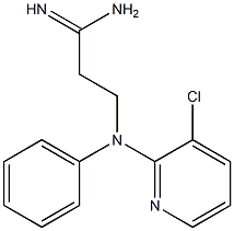 3-[(3-chloropyridin-2-yl)(phenyl)amino]propanimidamide|