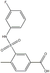  3-[(3-fluorophenyl)sulfamoyl]-4-methylbenzoic acid