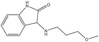 3-[(3-methoxypropyl)amino]-2,3-dihydro-1H-indol-2-one Struktur